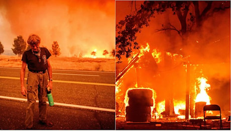 Devastante incendio in California, bruciati 720 km di foresta e 134 case: evacuate quattromila persone
