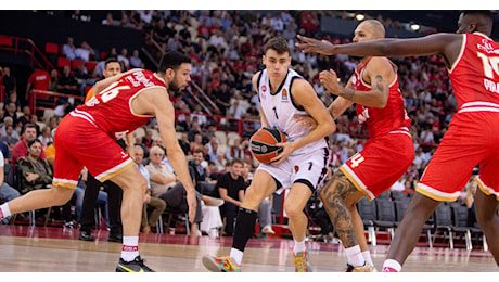 Olimpia Milano risucchiata al Pireo: brutto ko per 89-68 contro l'Olympiacos. Shields e Mirotic latitano