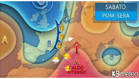 Meteo, Italia spaccata nel weekend: nubifragi e grandinate al Nord, caldo sahariano al Sud. I dettagli