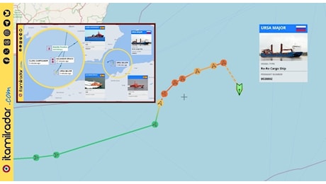 Nave russa naufragata nel Mediterraneo dopo un'esplosione nella sala macchine. «Era diretta in Siria per evacuare le basi»