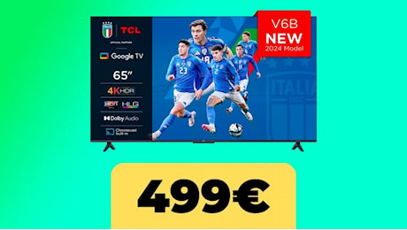 La TV TCL 65V6B arriva al minimo storico su Amazon Italia