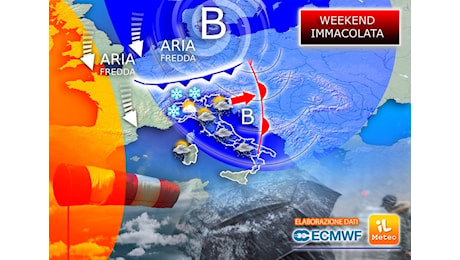 Meteo Weekend: Piogge abbondanti e Neve fino in Pianura tra Sabato 7 e Domenica 8; le zone coinvolte