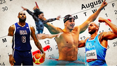 Il calendario delle Olimpiadi di Parigi 2024 da oggi all'11 agosto, ecco tutte le gare con date e orari