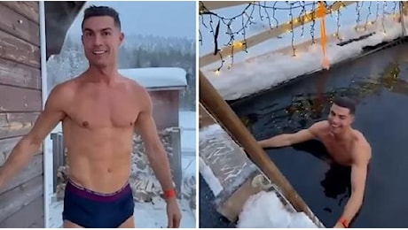 Dal deserto alla neve: Christano Ronaldo con la famiglia nella freddissima Lapponia