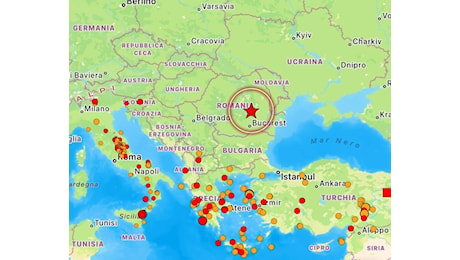 Forte terremoto scuote la Romania | DATI e MAPPE