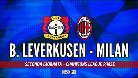 LIVE MN - Bayer Leverkusen-Milan (1-0): Reijnders spreca la palla del possibile pareggio