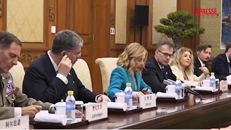 VIDEO Italia-Cina, Meloni a Xi: Pechino fondamentale per stabilità e pace