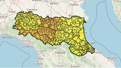 Allerta meteo in Emilia-Romagna, allarme arancione per temporali sull'Appennino emiliano