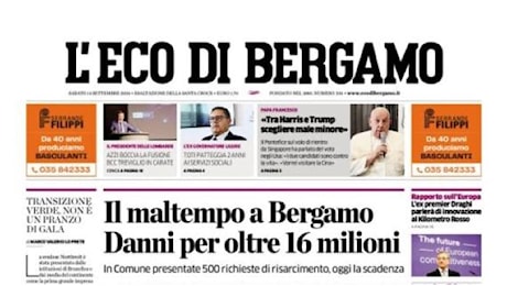 L'Eco di Bergamo : Atalanta, lo stadio è pronto. Orgoglio Percassi: 'Un capolavoro'