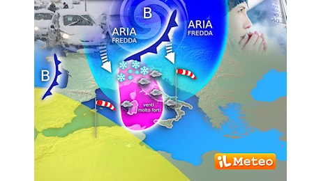 Meteo, in arrivo la Tempesta perfetta; Freddo artico, Neve e Mareggiate sull'Italia