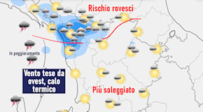 DOVE PIOVERA’ SABATO? E le temperature? meteo Toscana