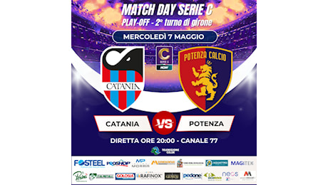 PlayOff Serie C | Catania–Potenza in diretta su TeleRegione