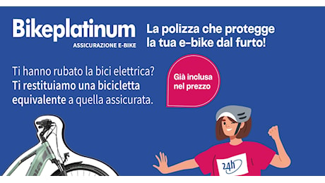 Bikeplatinum e Atala, lanciata sul mercato la prima ebike coperta contro il furto: rende bici equivalente a quella rubata