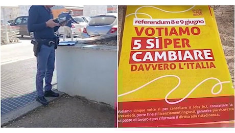 Identificati perché fanno volantinaggio per il referendum. La Cgil denuncia: “Non è la prima volta in questi giorni”