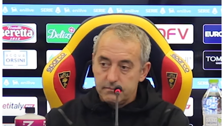 Verona-Lecce, Giampaolo: “Prestazioni dignitose ma qualcosa ci è mancato. Krstović e Rebić…”
