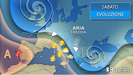 Meteo weekend - Il vortice freddo si allontana ma si prepara un nuovo guasto per domenica. I dettagli