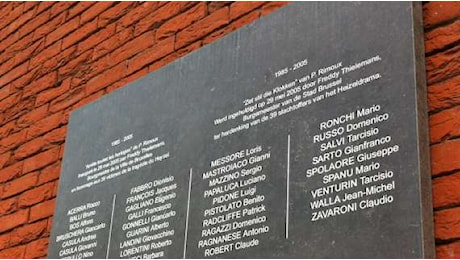 Italia, all'arrivo in Belgio la commemorazione alle vittime di Heysel