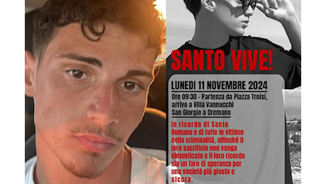 Santo Romano ucciso a 19 anni, corteo degli studenti a San Giorgio a Cremano lunedì 11