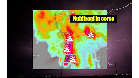 NUBIFRAGI TRA PISA E LIVORNO – EVOLUZIONE NOTTURNA – METEO TOSCANA