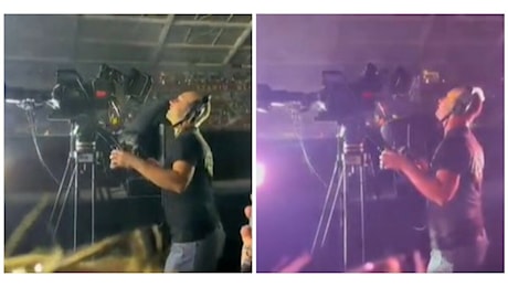 Io avrei fatto come lui, impossibile resistere a Max, il video del cameraman al concerto di Pezzali diventa virale