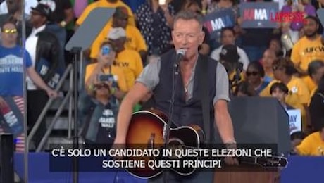 Usa, Springsteen sul palco di Harris: Trump in corsa per diventare tiranno americano