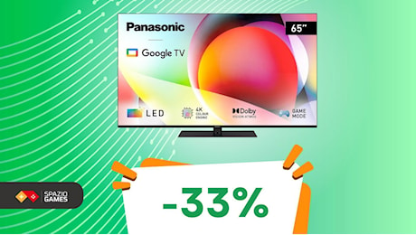 OFFERTA IRRIPETIBILE: smart TV Panasonic 4K da 65 al MINIMO STORICO! -33%