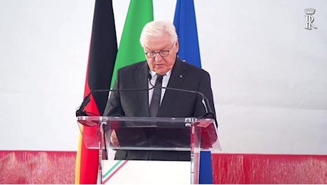 Marzabotto, l'emozionante discorso in italiano del presidente tedesco Steinmeier : A nome del mio Paese oggi vi chiedo perdono