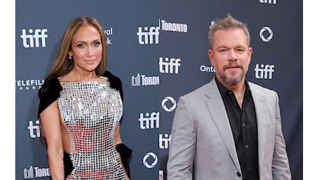 Jennifer Lopez e Matt Damon insieme alla première di Unstoppable (senza Ben Affleck)