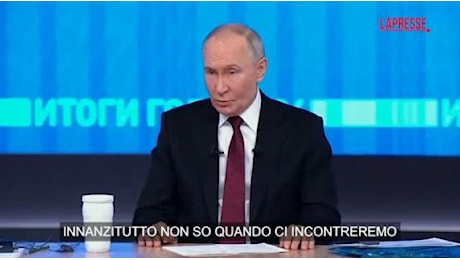 Putin alla conferenza stampa di fine anno: «Trump? Non ci parliamo da quattro anni ma sono sempre pronto a incontrarlo»