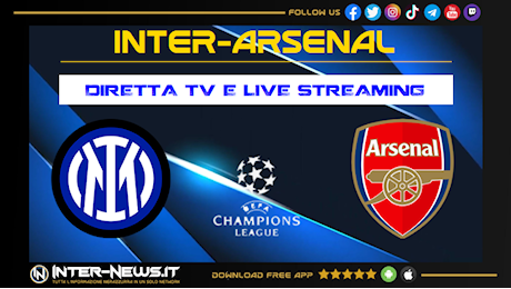 Inter-Arsenal, 4ª giornata Champions League: dove vederla in diretta TV e streaming