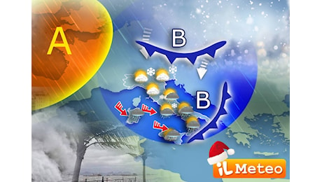 Meteo: Settimana di Natale con Italia divisa tra sole e nevicate; il punto di Antonio Sanò