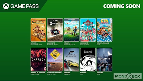 Xbox Game Pass: arrivano Indiana Jones, WRC, Crash Team Racing e altri