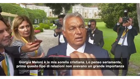 IL VIDEO. Orban da Cernobbio: Giorgia Meloni è la mia sorella cristiana