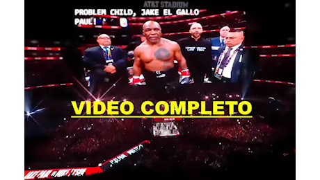 Mike Tyson Vs Jake Paul e il Video Completo del Match: un evento mediatico senza precedenti!