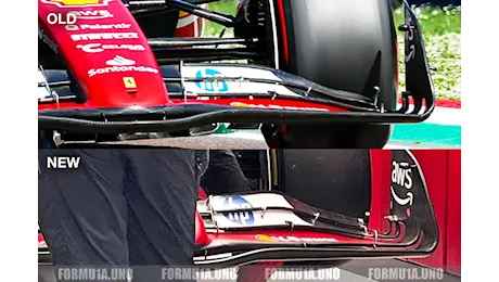 Ferrari SF-24: ecco la nuova ala anteriore portata a Singapore