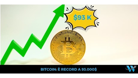 Bitcoin: il prezzo supera i 93.000$. Prossimo target $100k ?