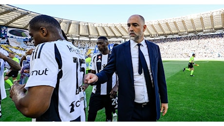 Igor Tudor dopo Lazio-Juventus 1-1: Ho chiesto scusa ad Adzic e Conceiçao quando li ho cambiati ma è una scelta che rifarei. Kalulu è stato ingenuo