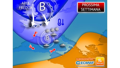 Prossima Settimana: forte maltempo atteso su più di mezza Italia, la Tendenza Meteo