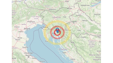 Scossa di TERREMOTO Magnitudo 3.4 sulla Costa Croata settentrionale: nettamente avvertita dalla popolazione