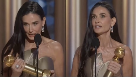 Mi chiamavano attrice popcorn, il discorso di Demi Moore che ha commosso tutti ai Golden Globes