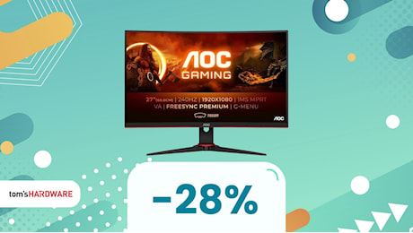 Scende sotto i 150€ per la prima volta: monitor AOC con FreeSync Premium