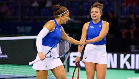 BJK Cup - Italia in semifinale: la gioia di Jasmine Paolini e Sara Errani