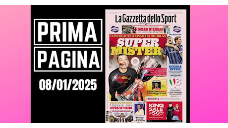 Prima pagina Gazzetta dello Sport: “Conceicao e la rinascita del Milan”