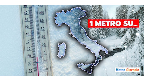 Meteo: oltre 1 metro di neve in arrivo su queste zone