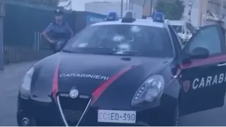 Rapina alla Mondialpol di Sassari, l'auto dei carabinieri crivellata di colpi
