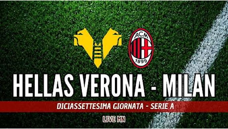 LIVE MN - Hellas Verona-Milan (0-0): primo tempo tutt'altro che spettacolare al Bentegodi