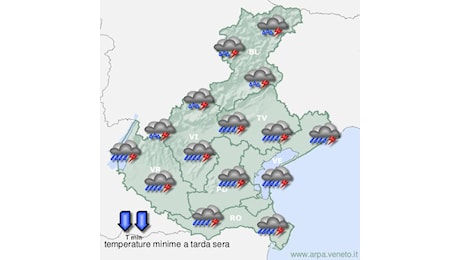 Meteo, allerta nel pomeriggio. Queste le previsioni per il weekend nel Veneto