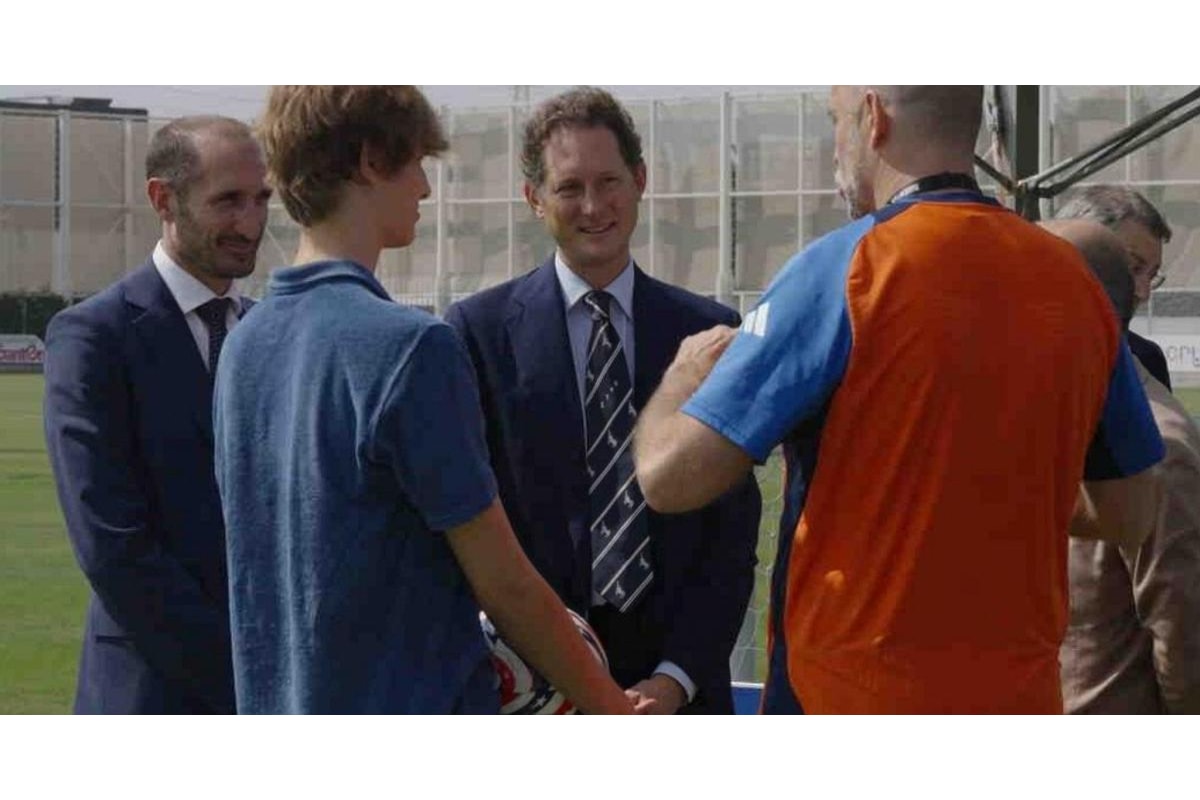 John Elkann alla Continassa alla vigilia del Mondiale per Club (dsuu)