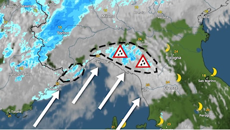 Cronaca meteo - Tantissima pioggia sull'Appennino settentrionale, cosa sta accadendo?