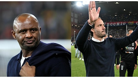 Genoa, esonerato a sorpresa Gilardino: al suo posto Patrick Vieira